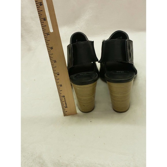 Gap Womens Black Peeptoe Strap on Platform 3" Heels Size 7 - Picture 5 of 12